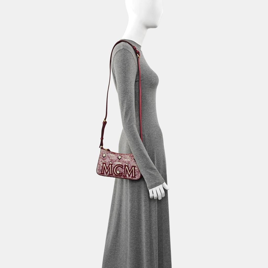 [Pre-Owned] Logo Print Fabric Mini Shoulder Bag - Very Good #1AKEJAE