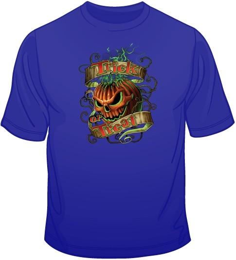 Flaming Pumpkin - Halloween T Shirt You Choose Style, Size, Color 10662 S разноцветный