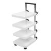 Multifunctional Pan Pot Rack 4 Tier Adjustable Pan Organzier Rack Space Saving Kitchen Storage