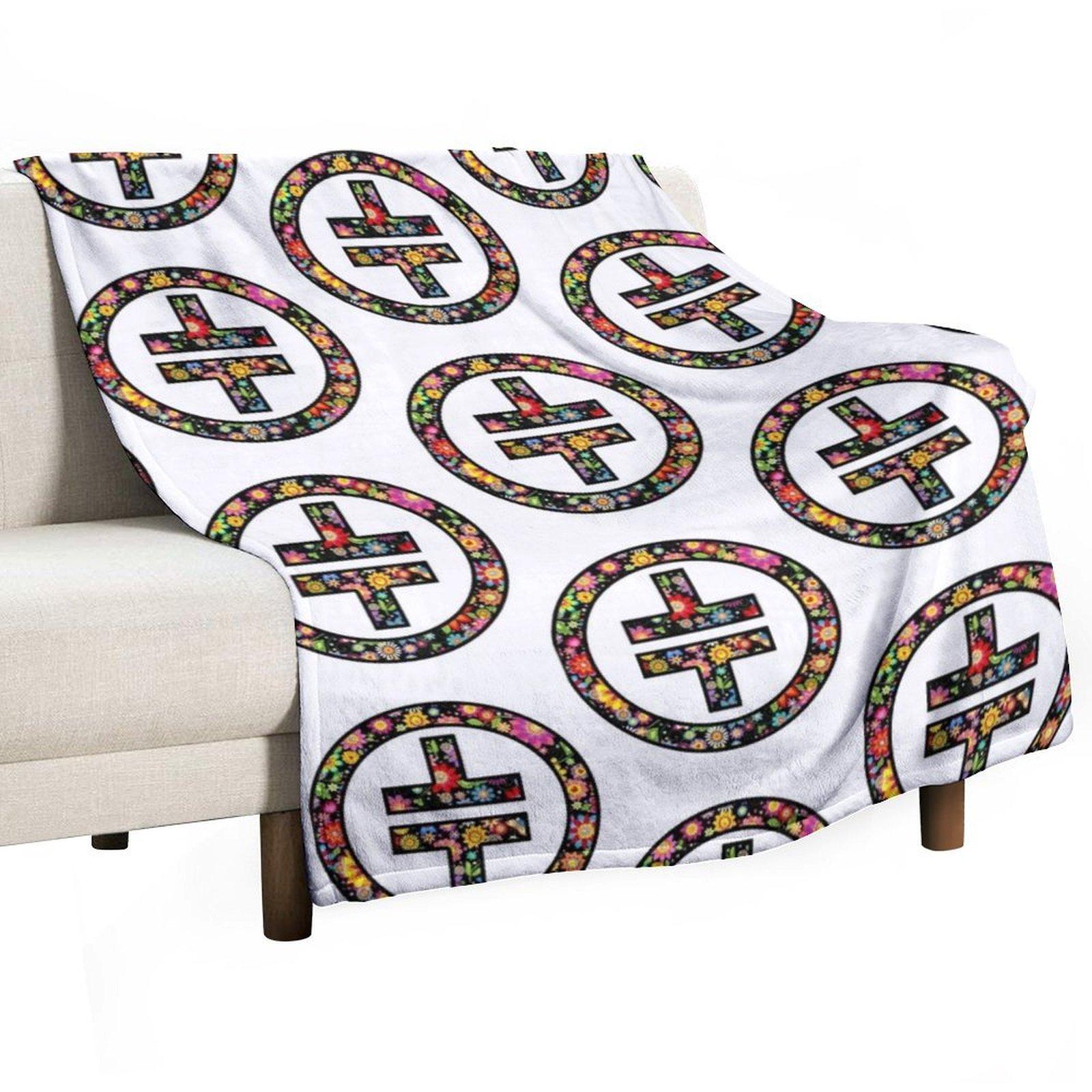 Take That - Flower Symbol Throw Blanket Summer Hairy Soft Beds Winter beds Blankets 30x40in