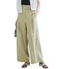 New Color Added To the Belt Detail Tuck Wide Slacks Pants Light Green S [BIS] [Wrinkle-Resistant/Cool Touch] (33)