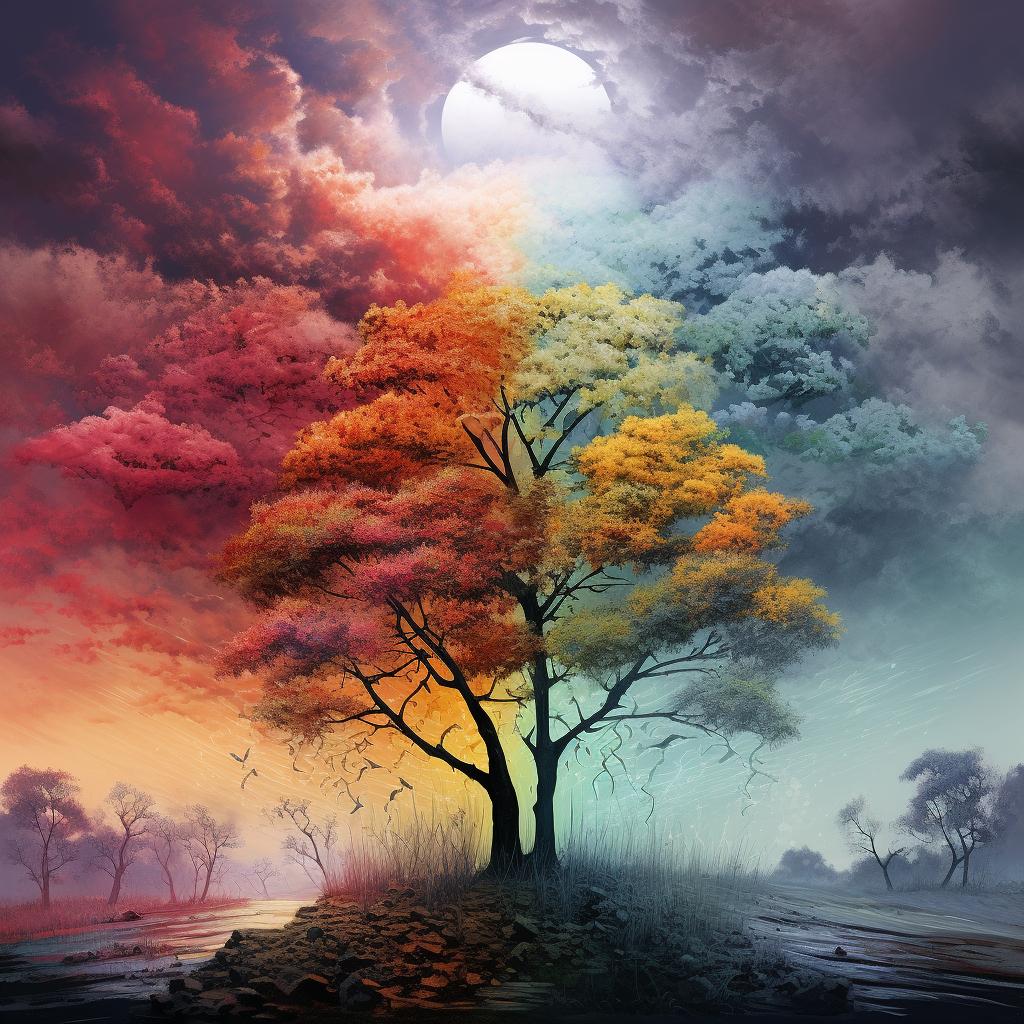 DIY Diamond Painting Tree Embroidery Mosaic Cross Stitch Home Decoration Gift