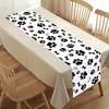 Pet Dog Paw Table Runner Puppy Themed Birthday Party Decorations Table Cover for Pet Paw Birthday Party Supplies Tablecloth