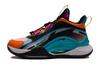 YOUNG Team2.0 Slip Resistant Cushioning Abrasion Resistant Mid Top Basketball Shoes Black Orange Teenagers YKBS016-1