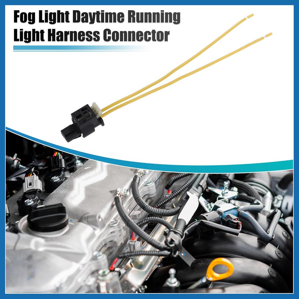 2pcs Fog Light Daytime Running Light Harness Connector for Mercedes Benz 2008-2019 2pin Item Replacement