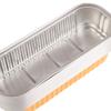 10Pcs Reusable Rectangle Aluminum Foil Tin Cup With Lids Pudding Cake Mold Air Fryer Small Baking Tray Baking Pastry Tools