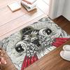 Triple Moon Goddess Doormat Mat Anti-Slip Pentagram Pagan Wiccan Kitchen Bath Balcony Rug Carpet 40*60cm