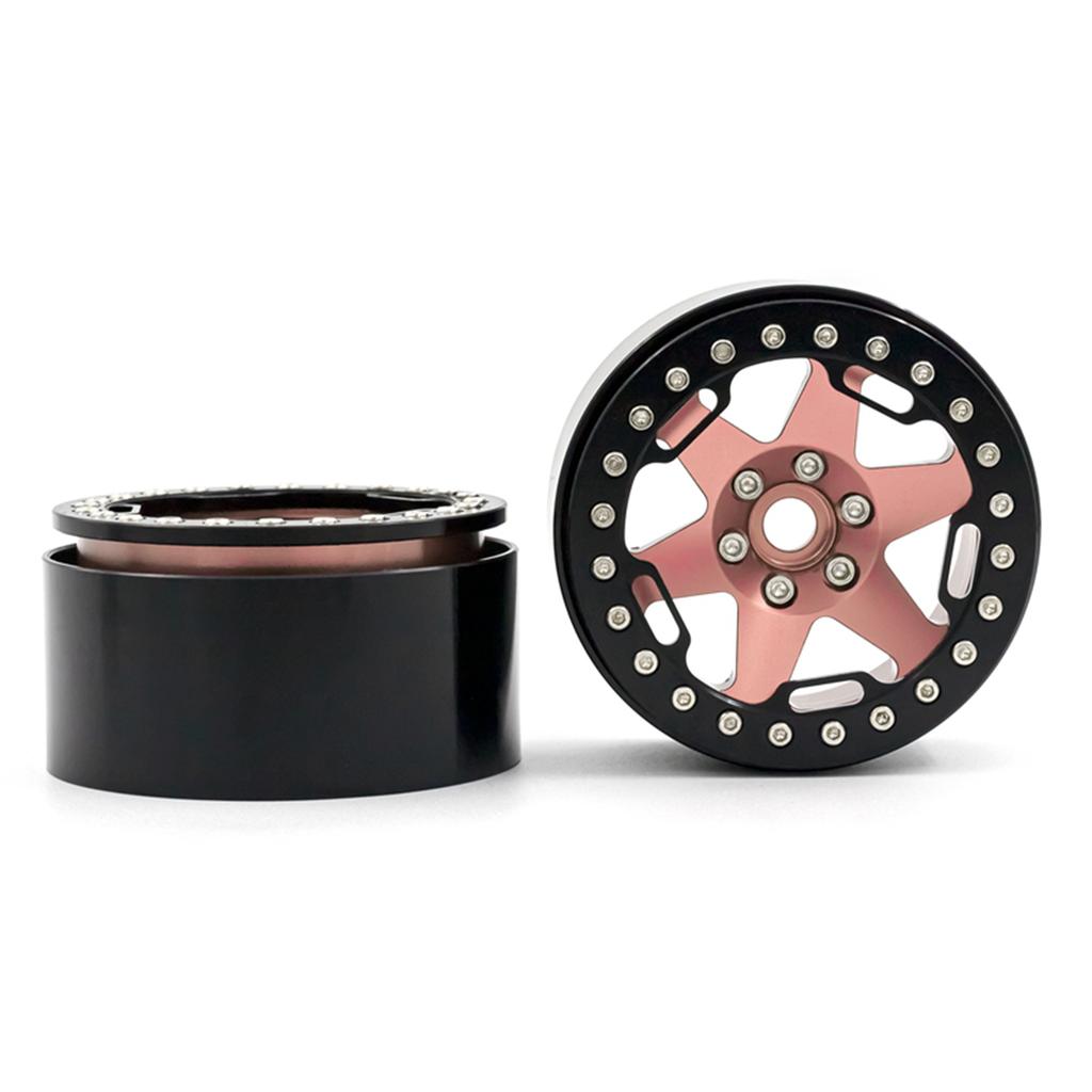 Aluminum Alloy Wheel   Beadlock 2.2in Wheel  s Hub 4pcs Replacement for 1Celsius10 1Celsius8   90046 90047 RR10 RC Car