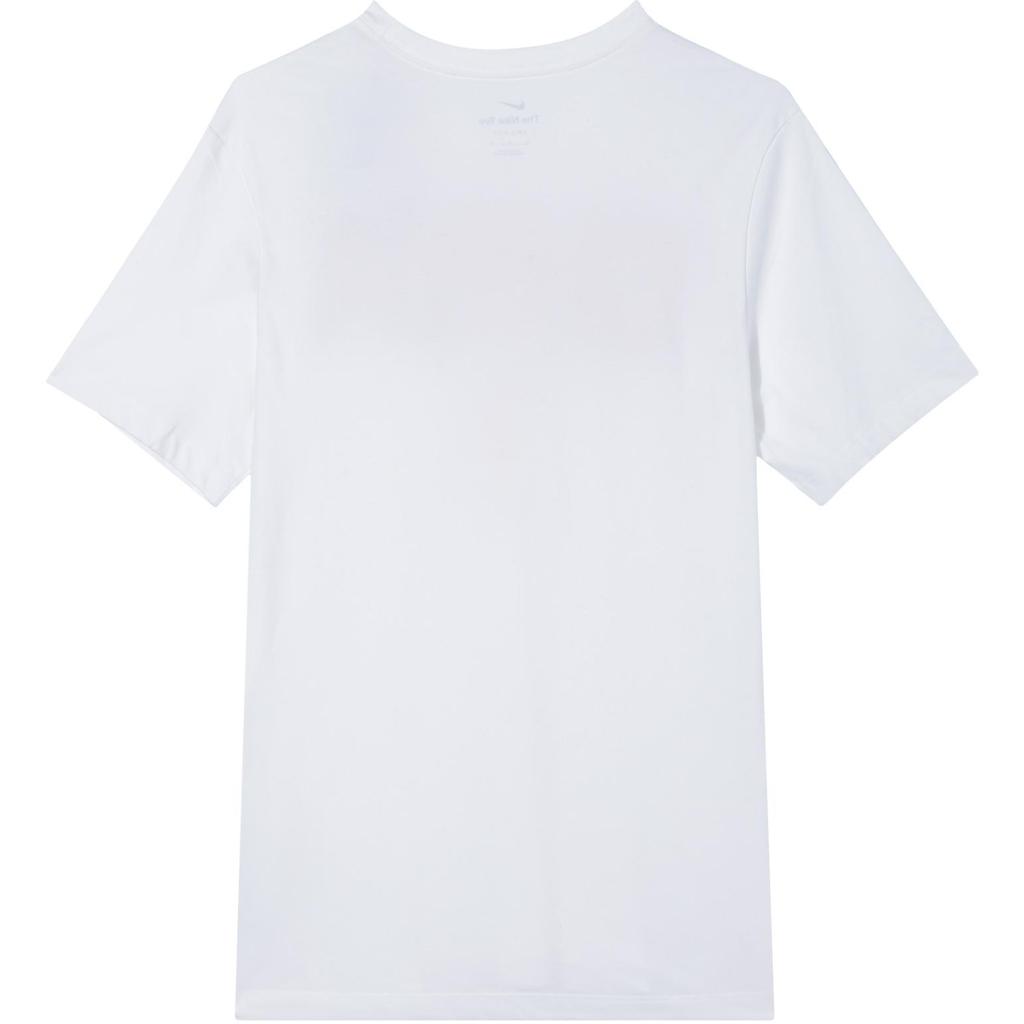 Nike Dri-Fit Printed Quick-Dry Soft Comfortable Basketball T-Shirt Men Tops White Travel-Yellow Comet-Red FZ4578100