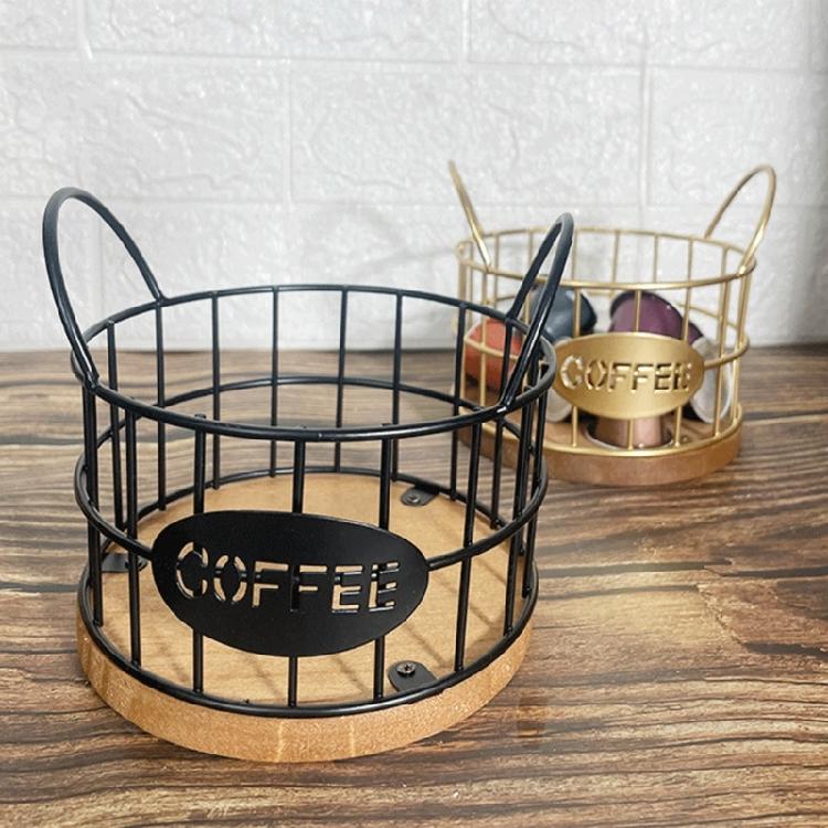 Coffee Pods Organizer Large Capacity Storage Basket Coffee Pods Holder Organizer