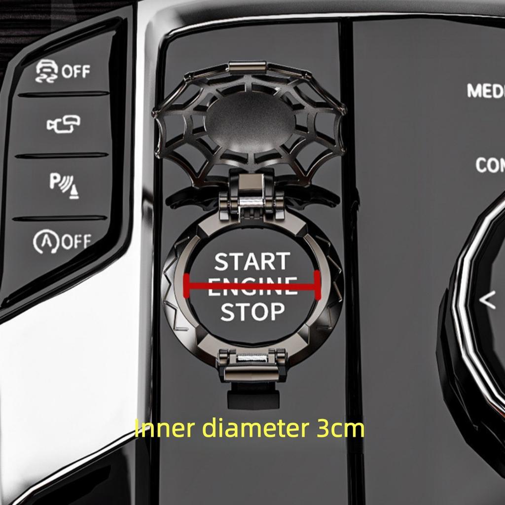 New Car Engine Start Stop Button Cover Push To Start Button Cover Ignition Protective Anti-Scratch Button Interior Decoration
