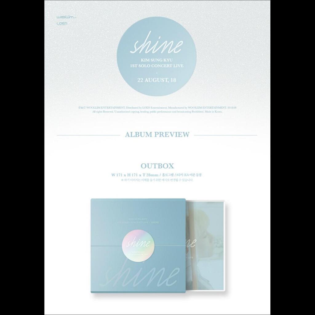 KIM SEONG KYU (UNENDLICH) - 1. Solo-Konzert Live Shine [2CD]