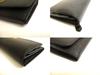 Authentic PRADA Saffiano Black Hibiscus Leather Bifold Long Flap Wallet #a886  Refurbished