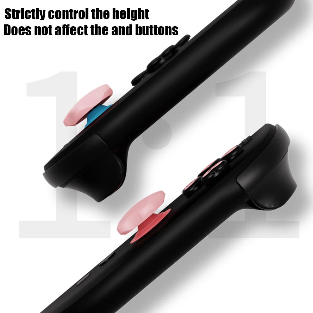 1set Cute Heart Shape Silicone Button Covers For Switch 2 Joycons Anti-slip Thumb Stick Caps + D-pad Cover For NS2 Accessories