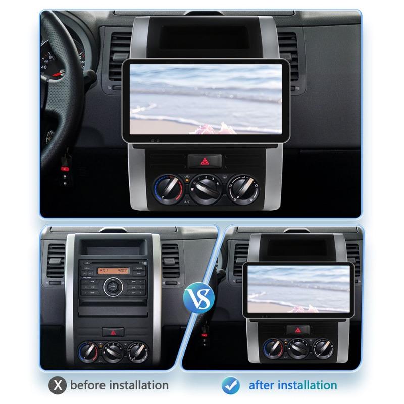 10Inch Car Frame Fasica For Nissan X-Trail 2 T31 MX6 Qashqai 2008-2013 Adapter Android Dash Fitting Panel Kit