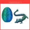 Ensemble d'œufs de dragon imprimés en 3D avec dragon de cristal pour collectionneurs créatifs et enfants