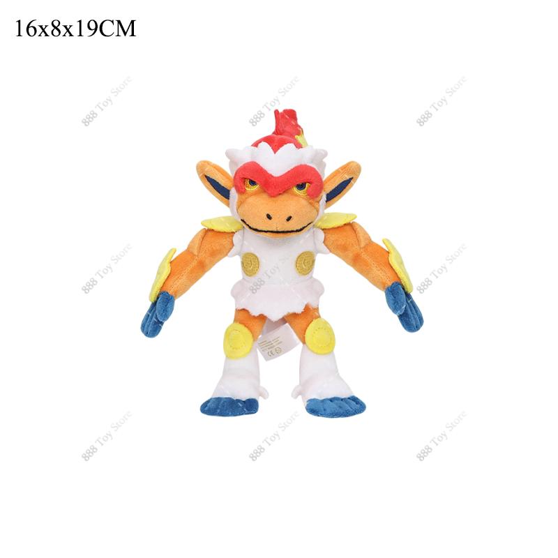 Plush Shiny Mega Lucario Clodsire Infernape Hoppip Paldean Wooper Anime Stuffed Doll Soft Animal Plushies Gift for Kids