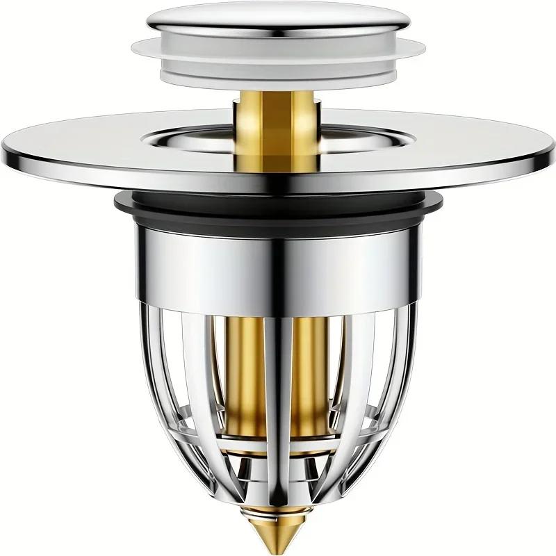 

Горячая универсальная заглушка для раковины в ванной комнате, заглушка для фильтра для душа, заглушка для раковины, сердечник для раковины, отскакивающий сливной фильтр, заглушка для кухни и ванны