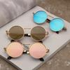 Metal Steampunk Sunglasses Men Women Fashion Round Glasses Brand Design Vintage Sunglasses High Quality UV400 Eyewear