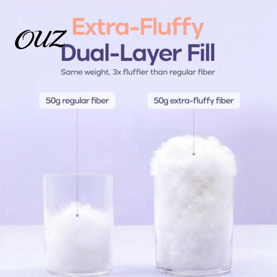 Warm Night Pillow Puff Cooling Pillow, Soft Breathable Quilted Sleeping Machine Air Circulation Washable, Fluffy Cloud-like for Side And Back Sleepers