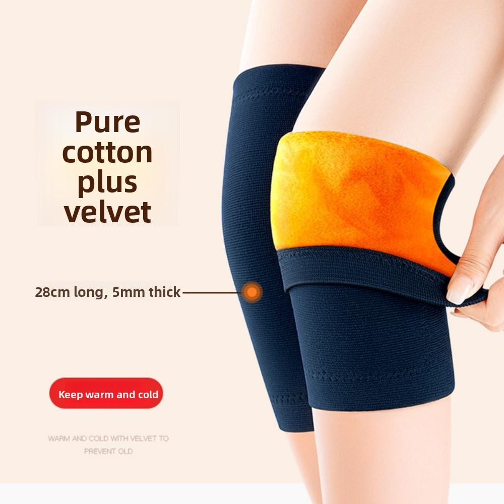 Winter Gold-Fleece-Lined Knee Warmers-Warm&Cold-Resistant | For Adults Seniors & Arthritic Knees (Air-Conditioned Rooms Running)