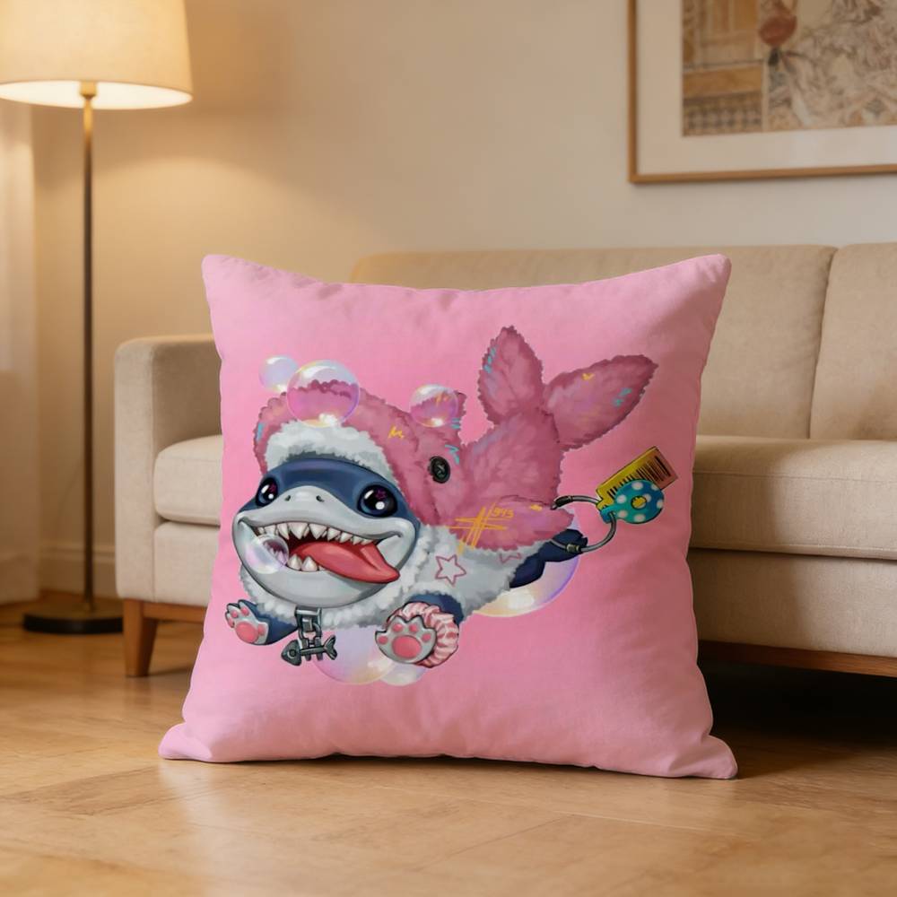 JJeff The Land SShark Pillow Case Cushion Cover Throw Pillow Case For Car Sofa