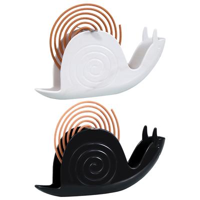 Snail Shape Incense Burner Holder Fireproof Incense Holder Household Mosquito Coil Burner for Home Bedroom Decoration