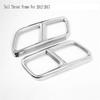L10A Tail Throat Frame Cover Trim Stainless Steel Rear Dual Exhaust Muffler Pipe For Mercedes Benz GLK X204 CLS W218 2012-17