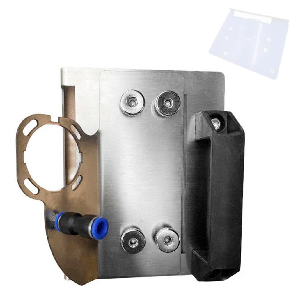 Nerezová ocel 45° Rohový cihelný zkosení Ruční kovový držák Pro přesné ořezávání Řezání dlaždic Stojan pro úhlovou brusku