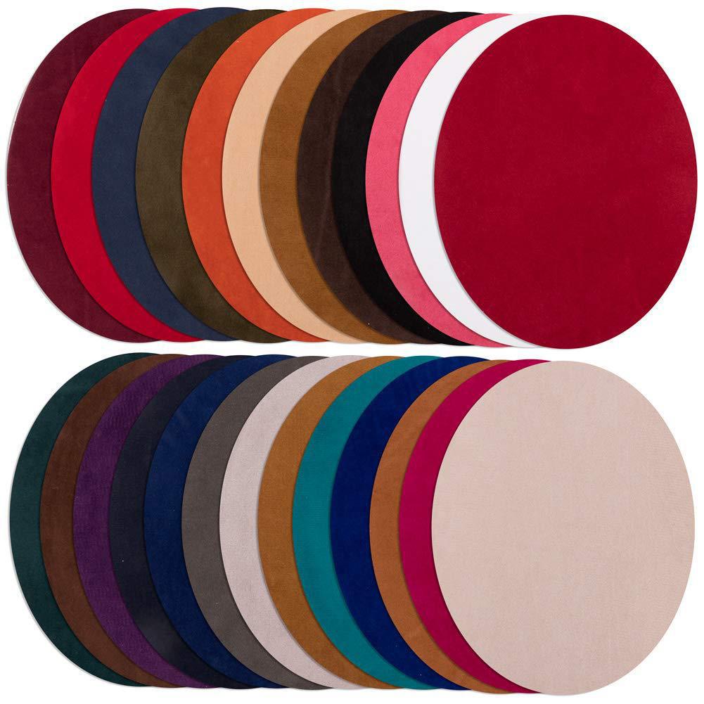 Suede Oval Iron-On Fabric Patch for Elbow and Knee Decoration