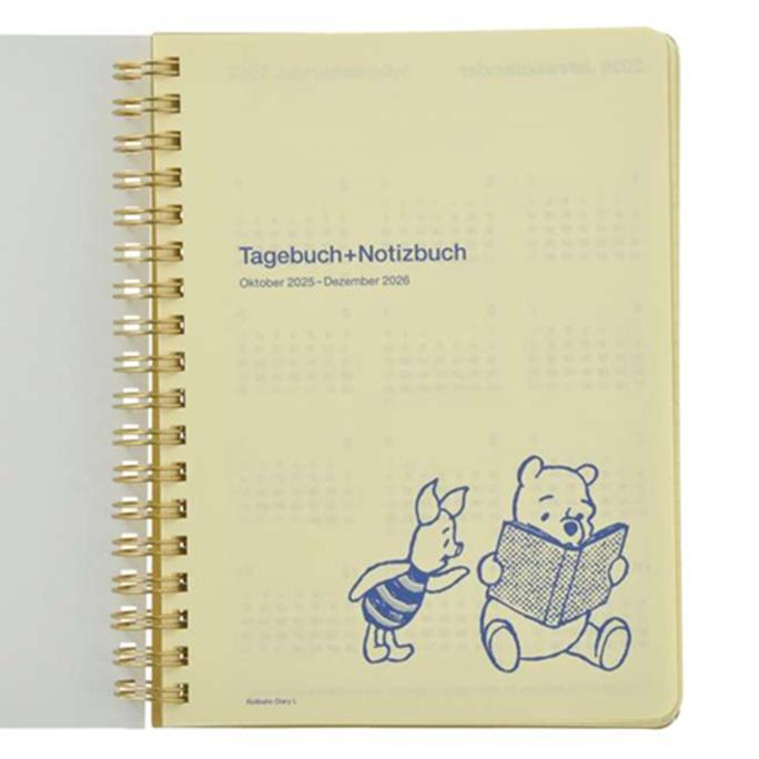 Disney Winnie the Pooh Rollbahn Diary L Planner/Schedule Book CALENDAR & ORGANIZER 2026 Japan NEW