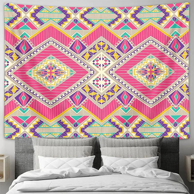 Boho Wall Tapestry Hippie Room Decor Aesthetic Tapestry Mandala Wall Hanging Dorm Room Decor Festival Decor Psychedelic Art Trip