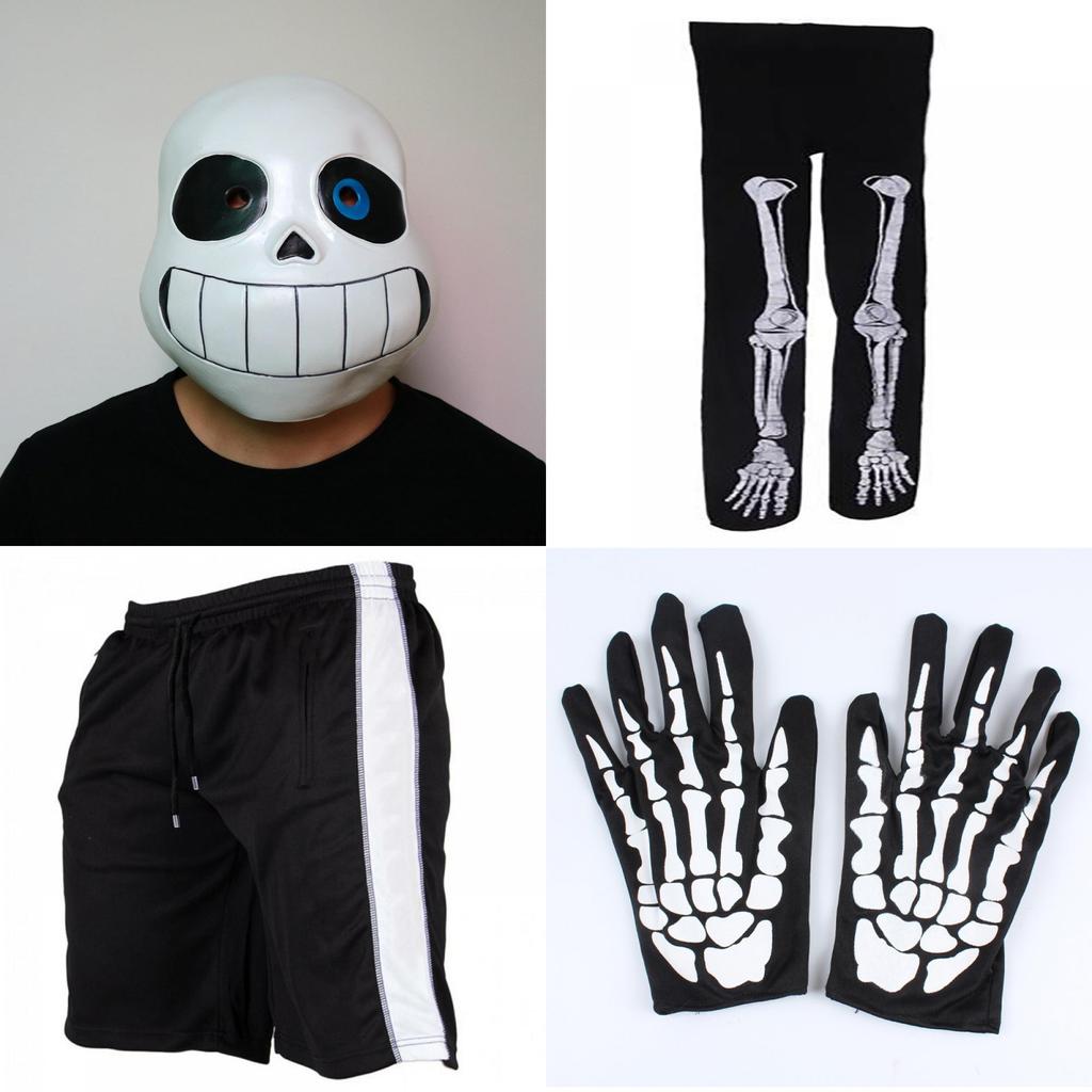 Eye-catching Game Undertale Sans Cosplay Costume Hoodie With Premium Stocking And Mask