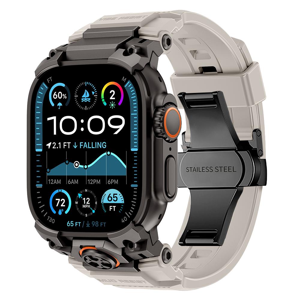 Silicone Band for Apple Watch Ultra 3 2 49mm Luxury Wrist Strap for Iwatch Ultra 49MM Mens Style Bracelet Replacement Watchband