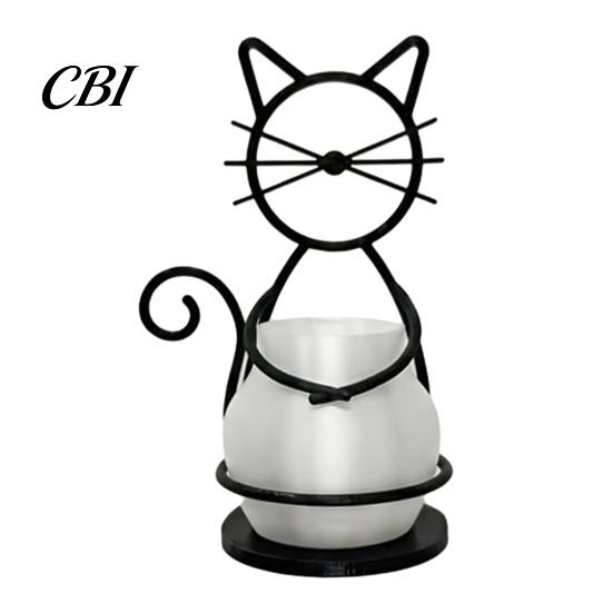 Hydroponic Plant Pot Cat Flower Holder, Multifunctional Desktop Vase Pen Organizer for Eco-friendly Holder Small Plants, Minimalist Stand with