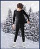 Kids' Quick-Dry Plus Velvet Warm Base Layer Skiing and Winter Sports Set