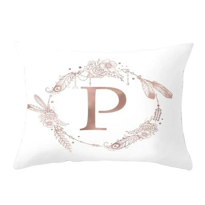Federa Cuscino Lettere Piuma per Divano Copricuscino da Lancio Poliestere Copricuscino Lombare Decorazione per la Casa Funda Cojin