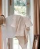 Muslin Blanket 100x75 with Lace, Vanilla Beige