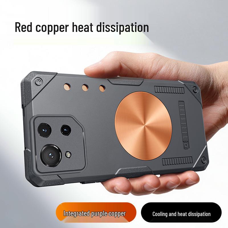

ASUS ROG 9 Gaming Phone Case, Purple Copper Graphene, Heat Dissipating, Full Coverage Silicone. ROG Gaming Phone 9