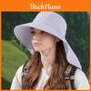 Outdoor Sun Protection Hat For Women With Adjustable Ponytail Hole And Wide Brim Fashionable Fisherman Cap