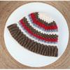 Bucket Hat For Outdoor, Women'S Autumn Winter Fisherman Hat Windproof Warm Korean Style Knit Cap, Small Face Fit (Beige/Black)