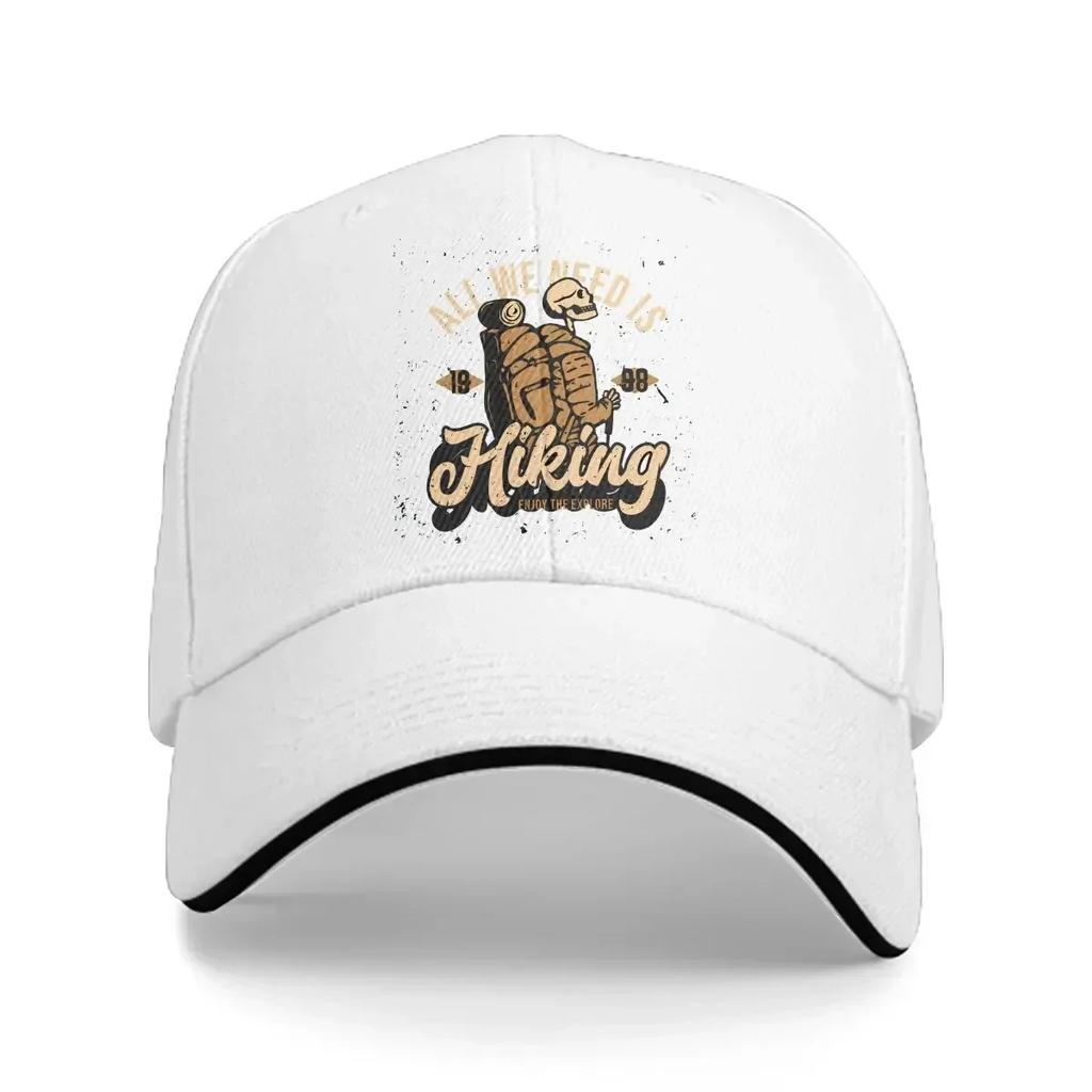Pure Color Dad Hats All We Need is Hiking Unisexs Hat Sun Visor Baseball Caps Hiking Peaked Cap