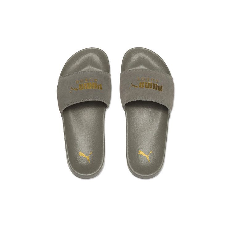 Puma Leadcat Comfortable Lightweight Rubber Sole Slide Sandals Unisex Sandals Gray 365758-03