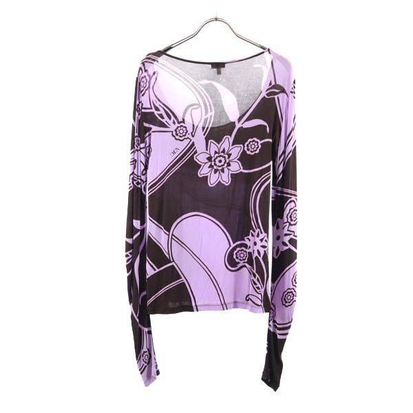 Versace Made In Italy Long Sleeve Cut M Purple Women Used