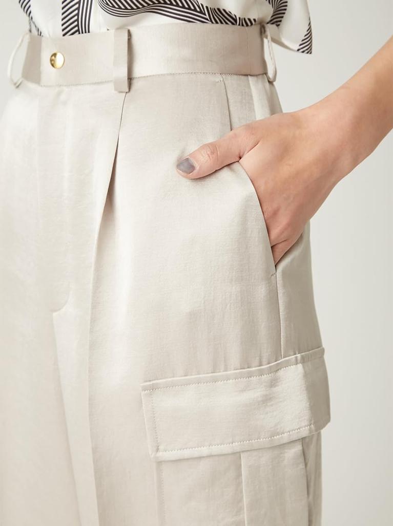 FRAY Satin Cargo-Hose FWFP254135 LBEG 1 I.D.