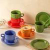 Fashion Modern Style Ceramic Coffee Cups Home Breakfast Milk Mugs Casual Office Afternoon Tea Exquisite Coffee Cup