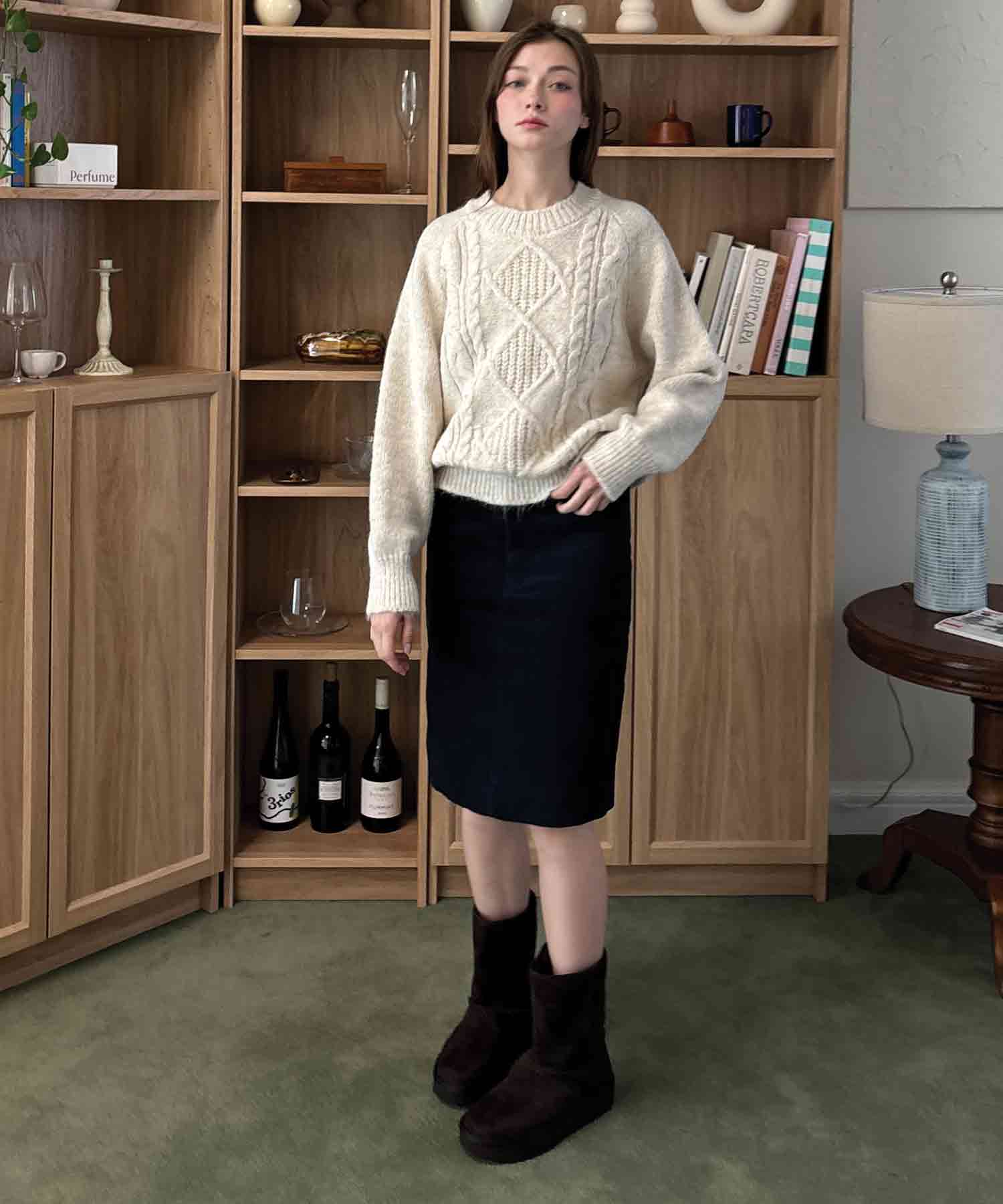 Delaidy Radiant Fisherman Knit (Ivory)