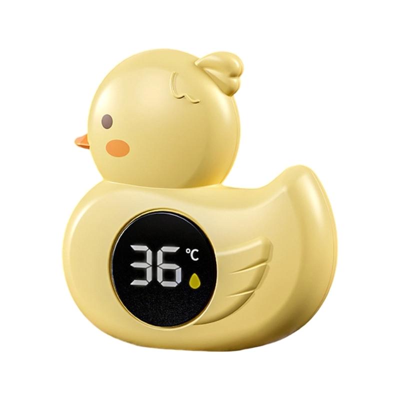 Цифровой монитор температуры воды для детской ванны, надежный дисплей климата, термометр в форме дружелюбного животного для новорожденных и младенцев жёлтый