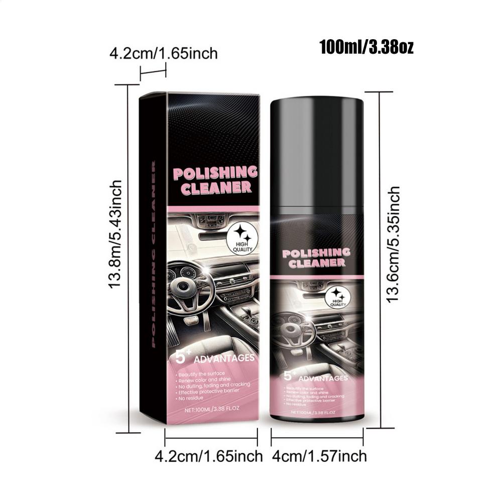 

100ml Auto Interior Polish Car Shine Cleaner Interior Detailer Spray Protective Color Fading Repair Car Care Detailing Spray