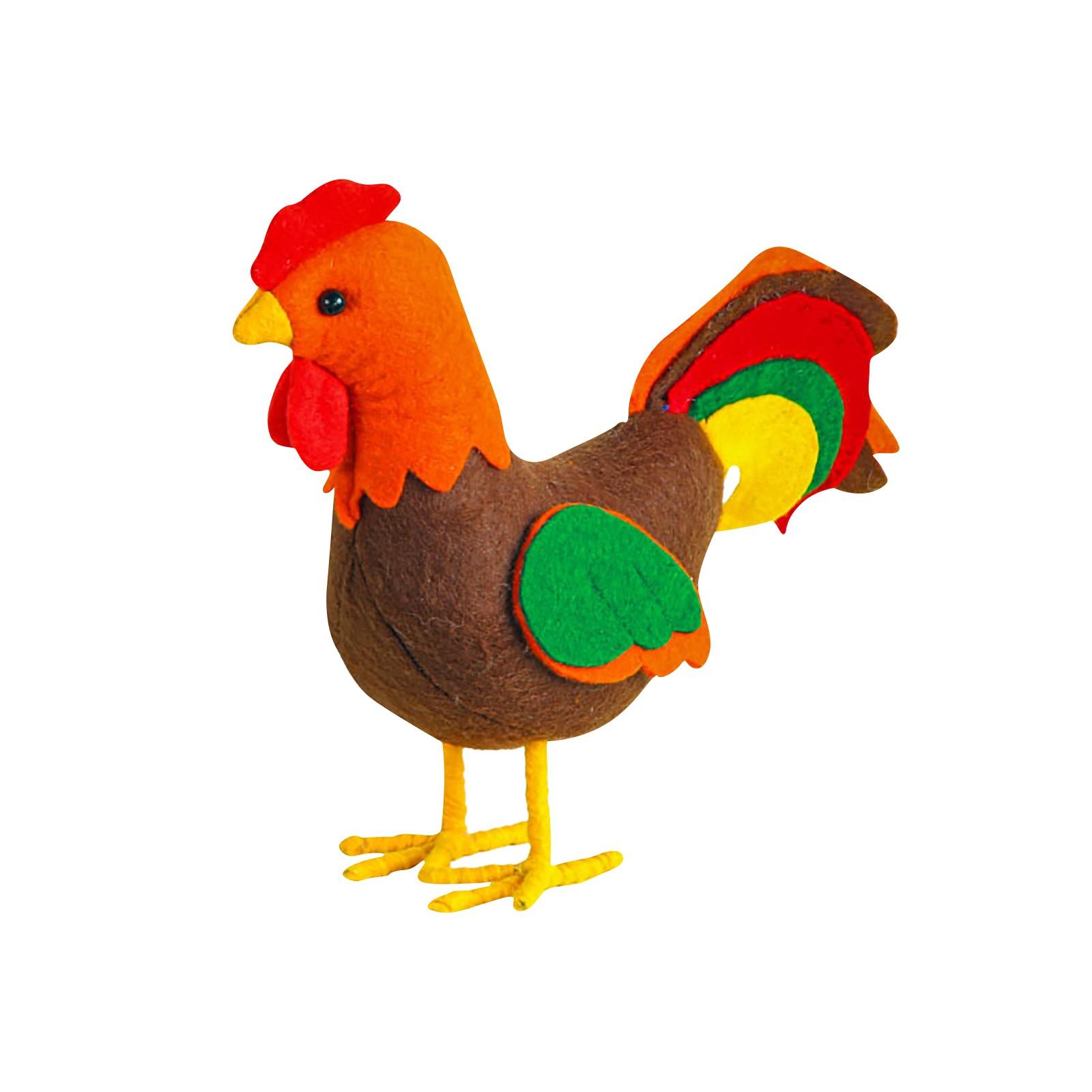 Новая кукла на День благодарения, мультяшная имитация, кукла-цыпленок, петух, курица, декоративные украшения One Size